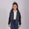 Veste unisexe en jeans avec manches et capuche en molleton - KONTAKT
