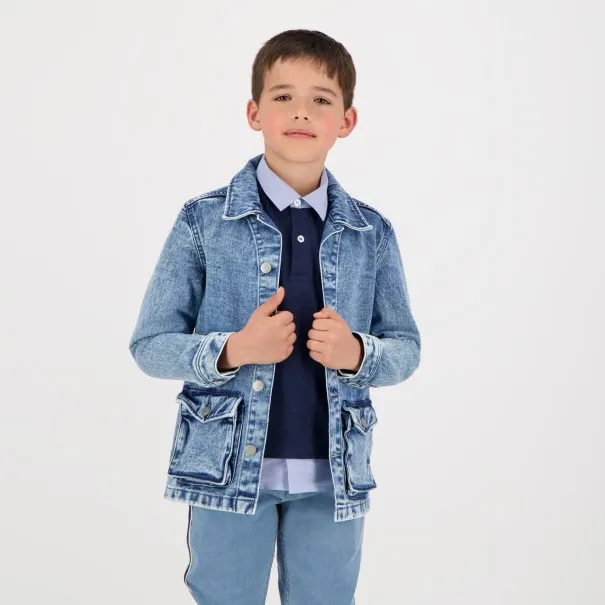 Veste workwear garçon en jeans - KONTAKT