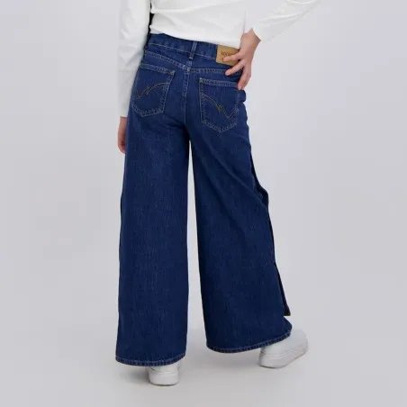 Wide leg fille avec boutons pression en jeans - KONTAKT