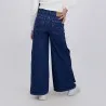 Wide leg fille avec boutons pression en jeans - KONTAKT