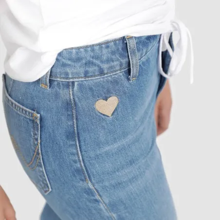 Wide leg jeans fille - KONTAKT
