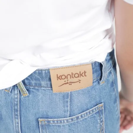 Wide leg jeans fille - KONTAKT