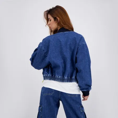 Workwear cropped jacket femme en jeans - WARD - KONTAKT