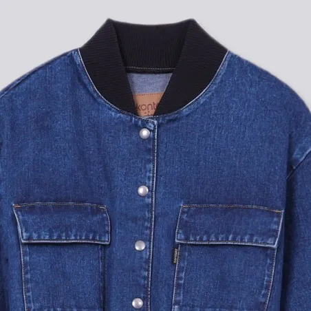 Workwear cropped jacket fille en jeans - KONTAKT