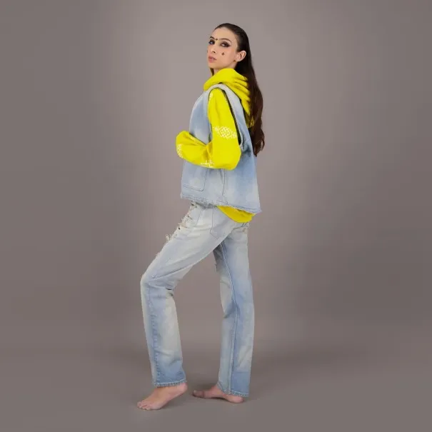 Workwear Farmla unisexe matelassé en jeans Heavy Used Effect TNFW - KONTAKT