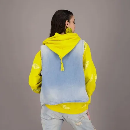 Workwear Farmla unisexe matelassé en jeans Heavy Used Effect TNFW - KONTAKT