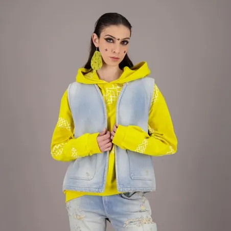 Workwear Farmla unisexe matelassé en jeans Heavy Used Effect TNFW - KONTAKT