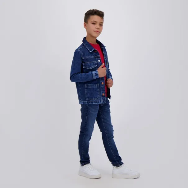 Workwear jacket garçon en jeans - KONTAKT