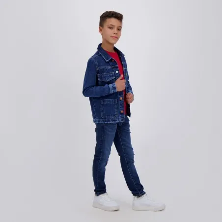 Workwear jacket garçon en jeans - KONTAKT