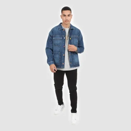 Workwear jacket homme en jeans-WAEL - KONTAKT