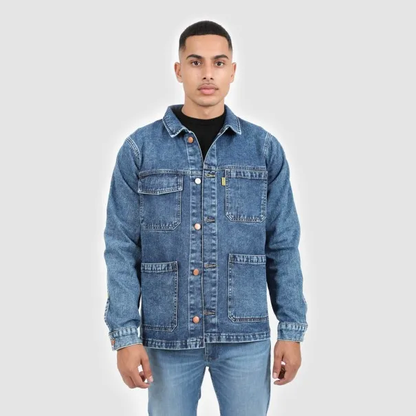 Workwear jacket homme en jeans-WAEL - KONTAKT