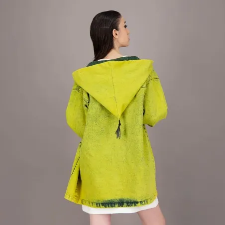 Workwear Kachabya unisexe en jeans Heavy Used Effect - TUNIS FASHION WEEK 2024 - KONTAKT