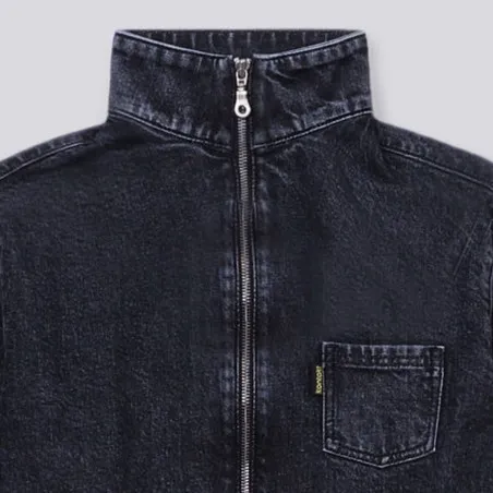 Zipped cropped jacket fille avec bas élastique - KONTAKT