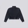 Zipped cropped jacket fille avec bas élastique - KONTAKT