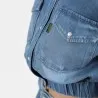 Cropped chemise western femme en jeans - SHERAZADE - KONTAKT
