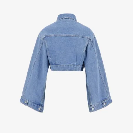 Cropped jacket femme avec manches larges en jeans - KINDA 2.0 - KONTAKT