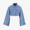Cropped jacket femme avec manches larges en jeans - KINDA 2.0 - KONTAKT