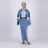 Cropped jacket femme avec manches larges en jeans - KINDA 2.0 - KONTAKT