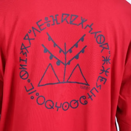 T-shirt oversized homme manches longues ALPHABET BERBERE - KONTAKT