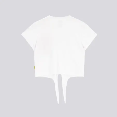T-shirt sur taille femme manches courtes avec nœud POT DE SMILEY - KONTAKT