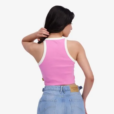 Top côtelé fille avec broderie - KONTAKT