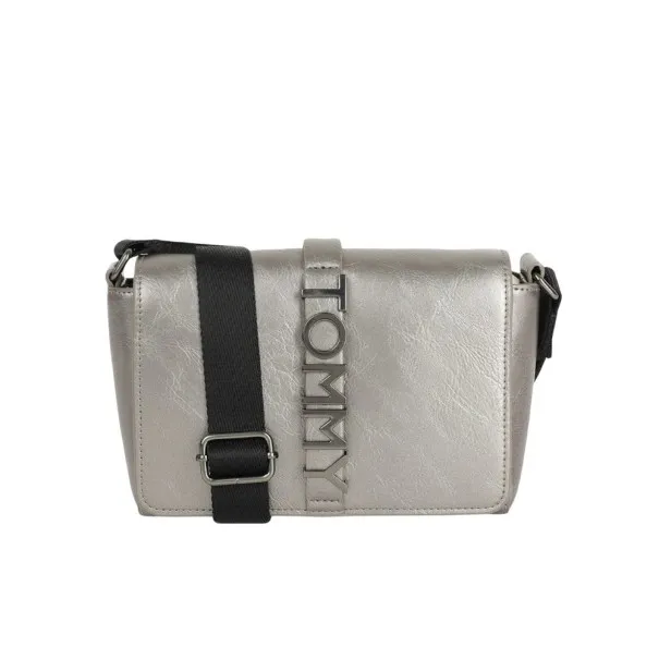 Tommy Jeans – Sac bandoulière à rabat City Bold pour femme Tommy Hilfiger – Argenté - TOMMY HILFIGER