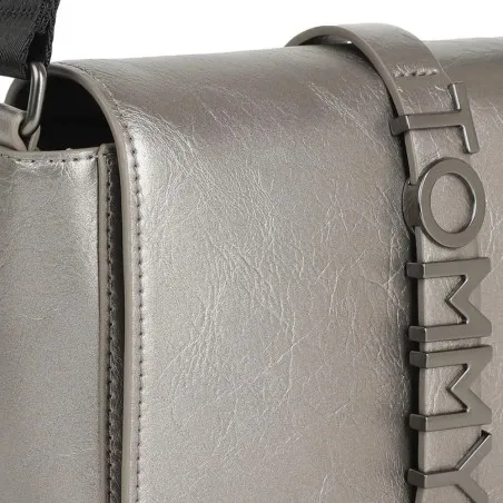 Tommy Jeans – Sac bandoulière à rabat City Bold pour femme Tommy Hilfiger – Argenté - TOMMY HILFIGER