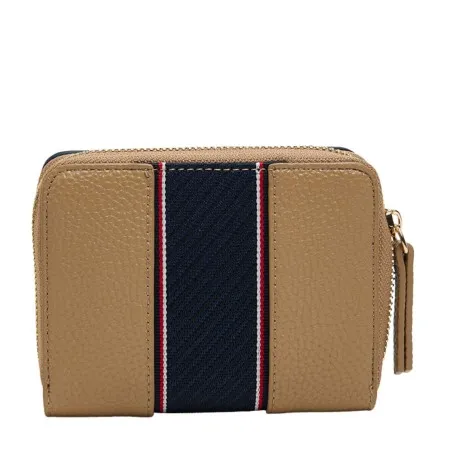 Tommy Jeans – Portefeuille zippé à monogramme TH – Safari Canvas - TOMMY JEANS