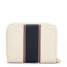 Tommy Jeans – Portefeuille zippé à monogramme TH – Beige Noir - TOMMY HILFIGER