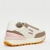 Tommy Jeans – Chaussures de course à semelle dentelée – Blanc Marron - TOMMY JEANS