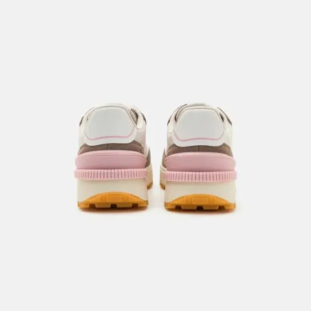 Tommy Jeans – Chaussures de course à semelle dentelée – Blanc Marron - TOMMY JEANS