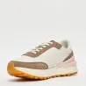 Tommy Jeans – Chaussures de course à semelle dentelée – Blanc Marron - TOMMY JEANS