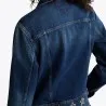 Tommy Jeans – Veste camionneur en jean à clous métalliques – bleu foncé - TOMMY JEANS