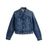 Tommy Jeans – Veste camionneur en jean à clous métalliques – bleu foncé - TOMMY JEANS