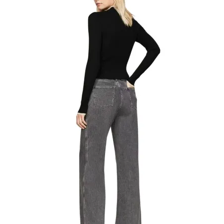 Tommy Jeans – Tommy Jeans TJW CARDIGAN ZIPPÉ À POINTE MÉTALLIQUE – Noir - TOMMY JEANS