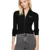 Tommy Jeans – Tommy Jeans TJW CARDIGAN ZIPPÉ À POINTE MÉTALLIQUE – Noir - TOMMY JEANS