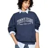 Tommy Jeans – Sweat Varsity décontracté à col ras-du-cou – dark night navy - TOMMY JEANS