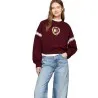 Tommy Jeans – Sweat-shirt Tommy Prep avec logo – Bordeaux - TOMMY JEANS