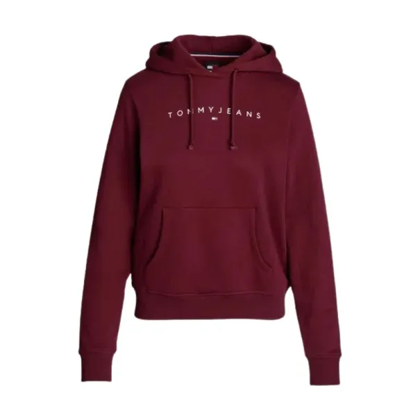 Tommy Jeans – Sweat à capuche linéaire Tjw Reg Bordeaux - TOMMY JEANS