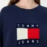 Tommy Jeans – Robe pull décontractée avec laine – Bleu Marine - TOMMY JEANS