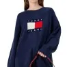 Tommy Jeans – Robe pull décontractée avec laine – Bleu Marine - TOMMY JEANS
