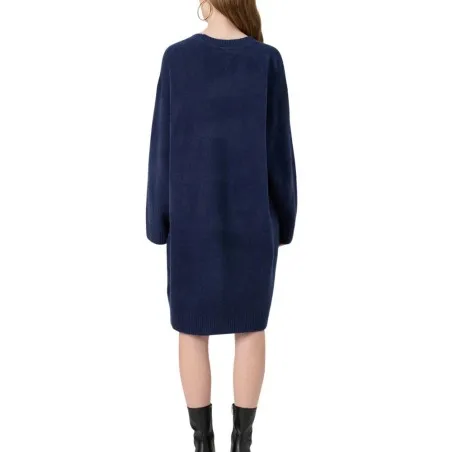Tommy Jeans – Robe pull décontractée avec laine – Bleu Marine - TOMMY JEANS