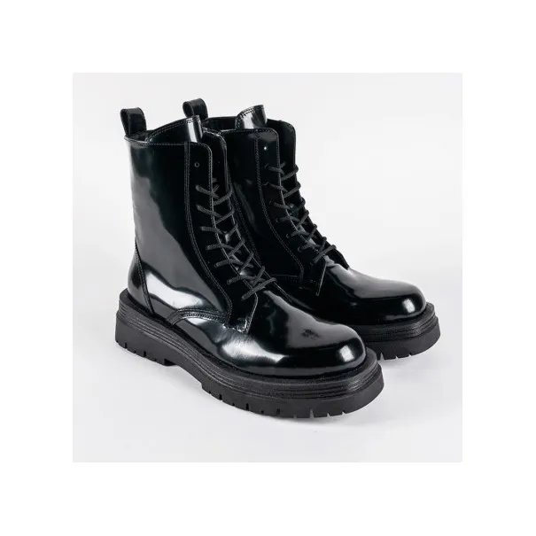 Bottines Femme MAKEBA  GUILIA01 – NOIR GLACÉ - MAKEBA