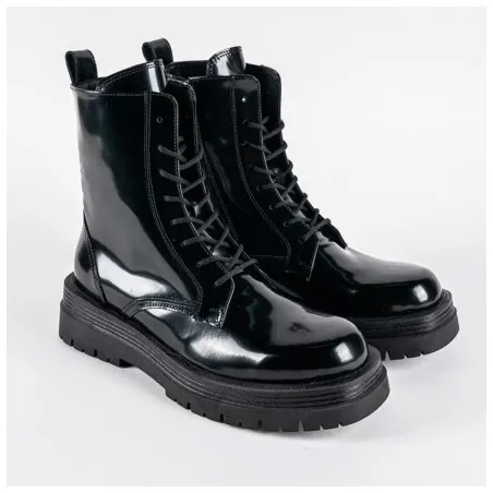 Bottines Femme MAKEBA  GUILIA01 – NOIR GLACÉ - MAKEBA