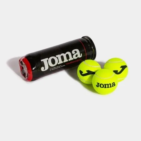 JOMA - Ballons de padel tournament jaune - JOMA
