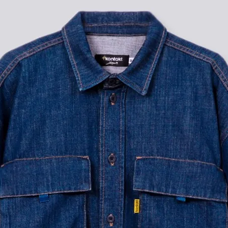 Chemise workwear homme en jeans - WAAD - KONTAKT