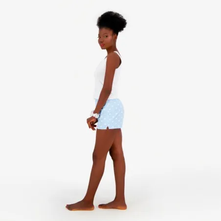 Ensemble femme débardeur et short avec patte boutonnée - KONTAKT