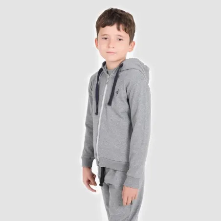 Hoodie zippé garçon avec broderie - KONTAKT