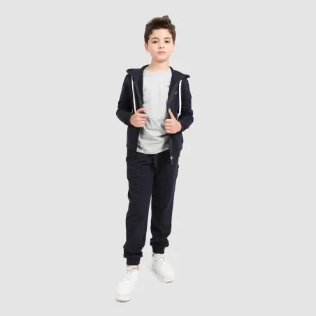 Hoodie zippé garçon avec broderie - KONTAKT