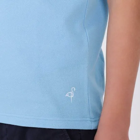Polo col mao garçon manches courtes avec poche passepoile - KONTAKT